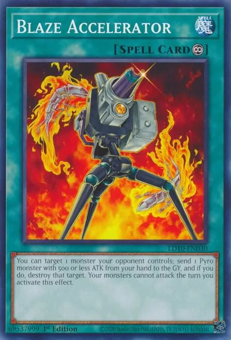 Blaze Accelerator LD10-EN030 Yu-Gi-Oh card from Legendary Duelists: Soulburning Volcano