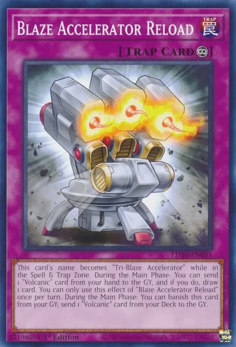 Blaze Accelerator Reload LD10-EN031 Yu-Gi-Oh card from Legendary Duelists: Soulburning Volcano