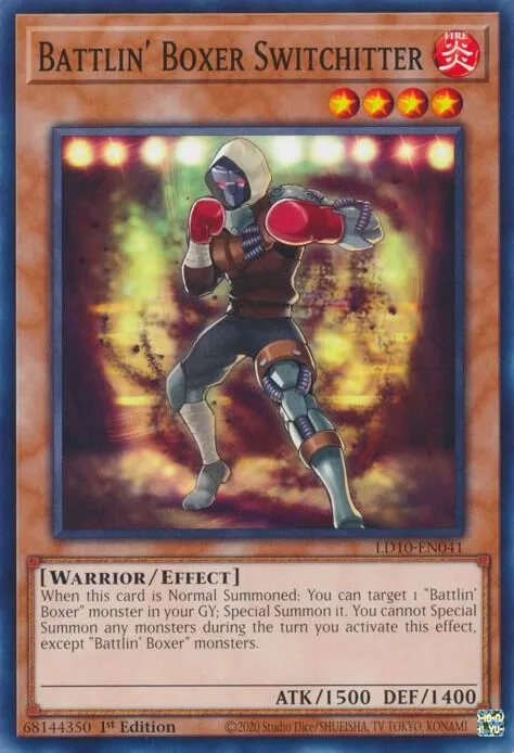 Battlin' Boxer Switchitter LD10-EN041 Yu-Gi-Oh card from Legendary Duelists: Soulburning Volcano
