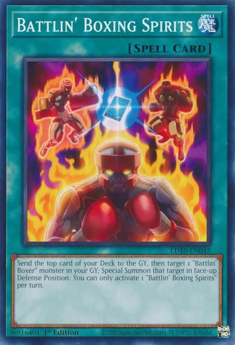 Battlin' Boxing Spirits LD10-EN045 Yu-Gi-Oh card from Legendary Duelists: Soulburning Volcano
