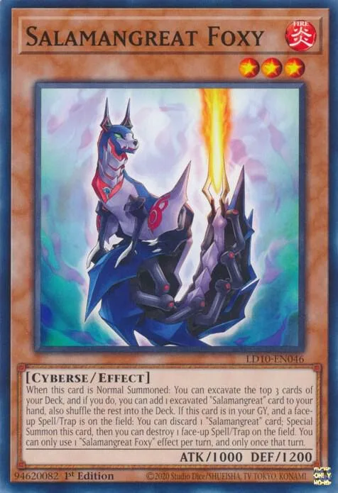 Salamangreat Foxy LD10-EN046 Yu-Gi-Oh card from Legendary Duelists: Soulburning Volcano