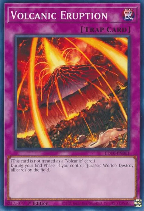 Volcanic Eruption LD10-EN061 Yu-Gi-Oh card from Legendary Duelists: Soulburning Volcano