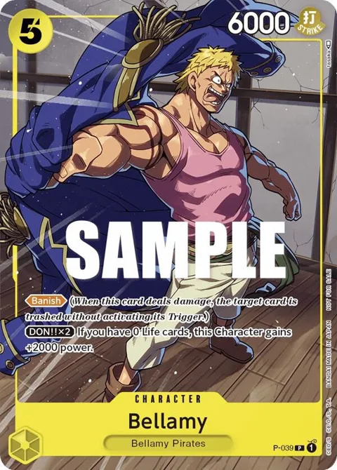 Bellamy Pirates Party Vol. 4 P-039 One Piece card from One Piece Promotion Cards
