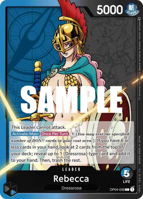 Rebecca OP04-039 One Piece card from Kingdoms of Intrigue