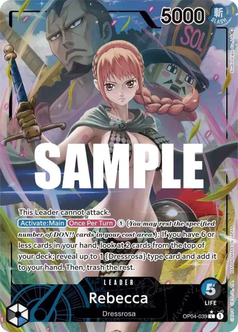 Rebecca Alt Art OP04-039 One Piece card from Kingdoms of Intrigue