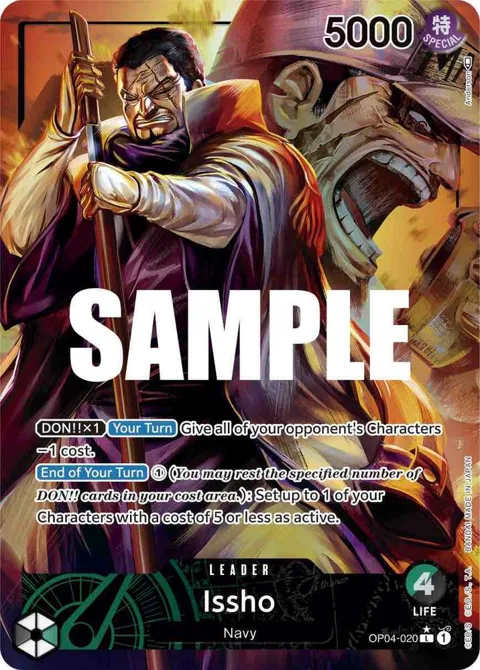 Issho Alt Art OP04-020 One Piece card from Kingdoms of Intrigue