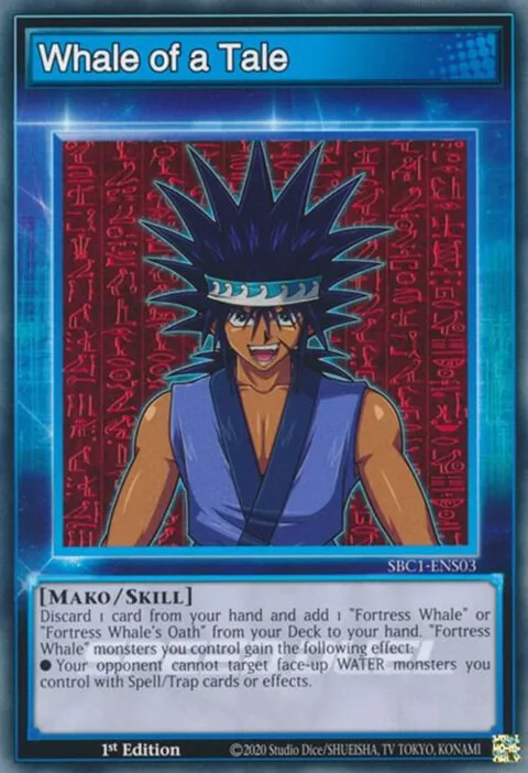 Whale of a Tale SBC1-ENS03 Yu-Gi-Oh card from Speed Duel: Streets of Battle City
