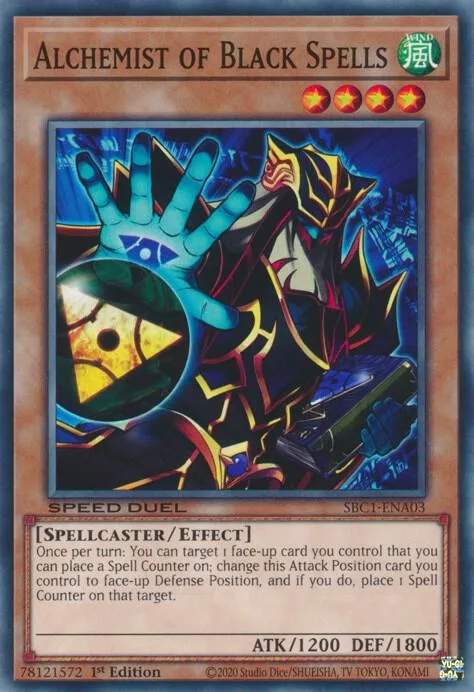 Alchemist of Black Spells SBC1-ENA03 Yu-Gi-Oh card from Speed Duel: Streets of Battle City