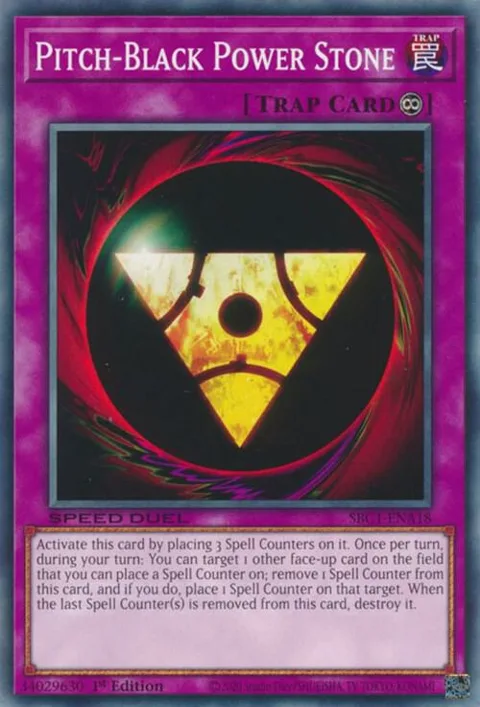 Pitch-Black Power Stone SBC1-ENA18 Yu-Gi-Oh card from Speed Duel: Streets of Battle City