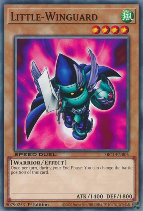 Little-Winguard SBC1-ENB05 Yu-Gi-Oh card from Speed Duel: Streets of Battle City