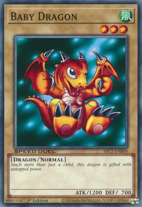 Baby Dragon SBC1-ENB09 Yu-Gi-Oh card from Speed Duel: Streets of Battle City