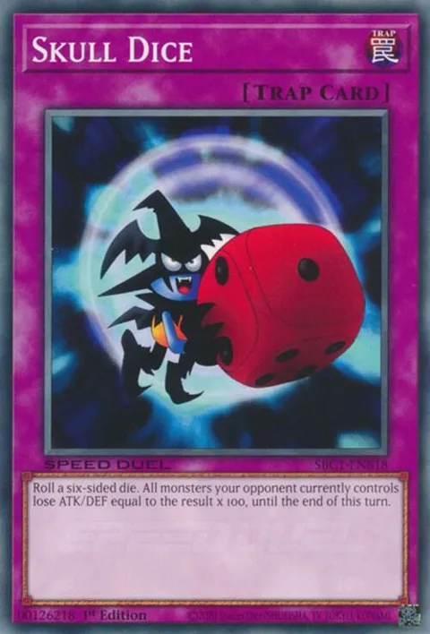 Skull Dice SBC1-ENB18 Yu-Gi-Oh card from Speed Duel: Streets of Battle City