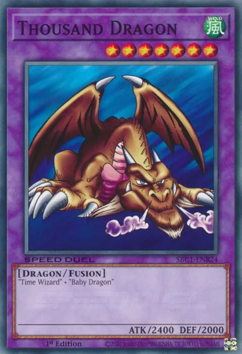 Thousand Dragon SBC1-ENB24 Yu-Gi-Oh card from Speed Duel: Streets of Battle City