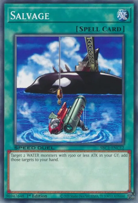 Salvage SBC1-ENC12 Yu-Gi-Oh card from Speed Duel: Streets of Battle City