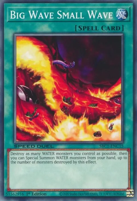 Big Wave Small Wave SBC1-ENC15 Yu-Gi-Oh card from Speed Duel: Streets of Battle City