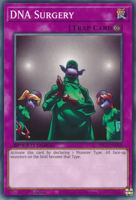 DNA Surgery SBC1-END18 Yu-Gi-Oh card from Speed Duel: Streets of Battle City