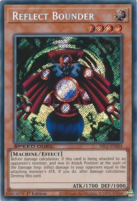 Reflect Bounder Secret Rare SBC1-ENE04 Yu-Gi-Oh card from Speed Duel: Streets of Battle City