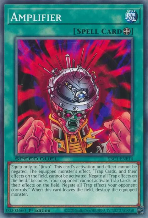 Amplifier SBC1-ENE14 Yu-Gi-Oh card from Speed Duel: Streets of Battle City