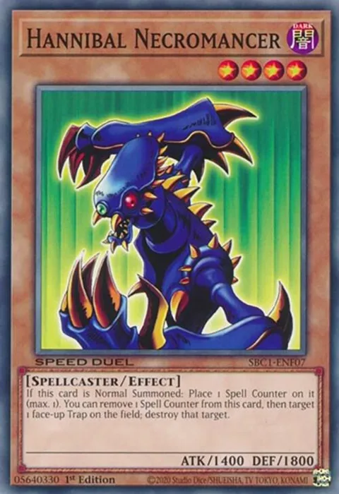 Hannibal Necromancer SBC1-ENF07 Yu-Gi-Oh card from Speed Duel: Streets of Battle City