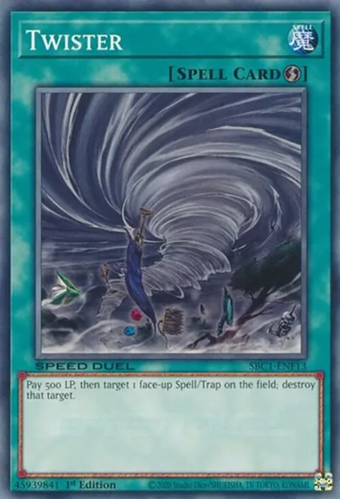 Twister SBC1-ENF13 Yu-Gi-Oh card from Speed Duel: Streets of Battle City