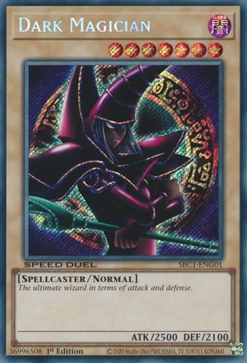 Dark Magician G Secret Rare SBC1-ENG01 Yu-Gi-Oh card from Speed Duel: Streets of Battle City