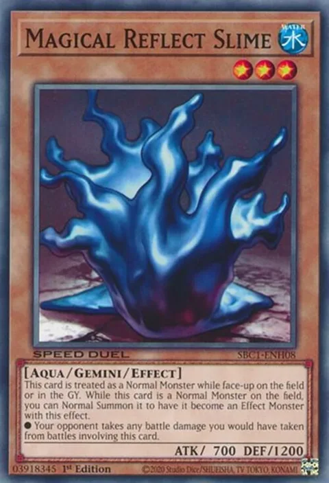 Magical Reflect Slime SBC1-ENH08 Yu-Gi-Oh card from Speed Duel: Streets of Battle City