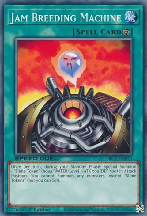 Jam Breeding Machine SBC1-ENH11 Yu-Gi-Oh card from Speed Duel: Streets of Battle City