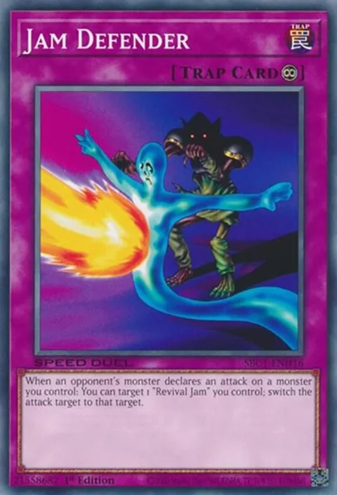 Jam Defender SBC1-ENH16 Yu-Gi-Oh card from Speed Duel: Streets of Battle City