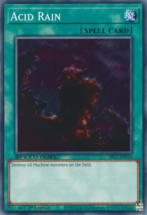 Acid Rain SBC1-ENI14 Yu-Gi-Oh card from Speed Duel: Streets of Battle City