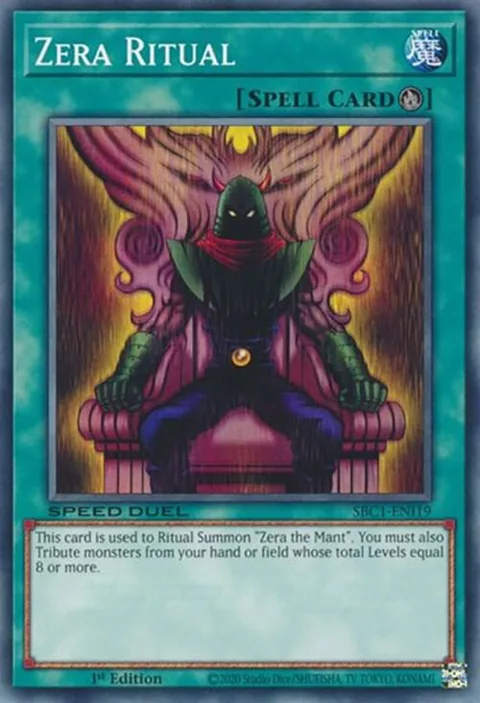 Zera Ritual SBC1-ENI19 Yu-Gi-Oh card from Speed Duel: Streets of Battle City