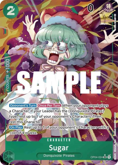 Sugar Alt Art OP04-024 One Piece card from Kingdoms of Intrigue