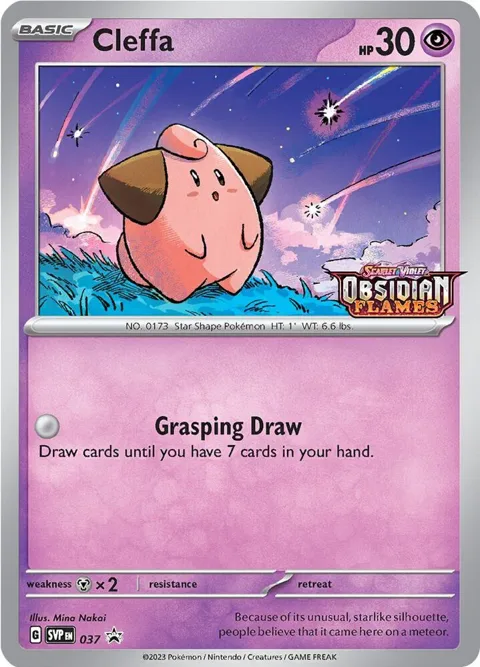 Cleffa - 037 Prerelease #037 Holofoil Pokémon card from Scarlet & Violet Promo Cards