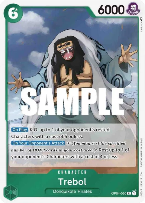 Trebol OP04-030 One Piece card from Kingdoms of Intrigue