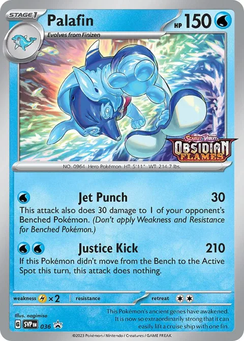 Palafin - 036 Prerelease #036 Holofoil Pokémon card from Scarlet & Violet Promo Cards
