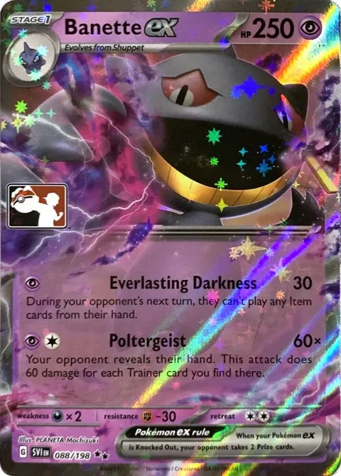 Banette ex #088/198 Holofoil Pokémon card from Prize Pack Series Cards