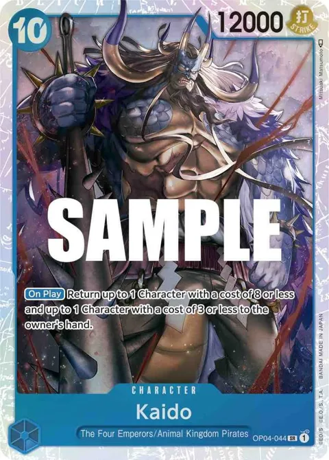 Kaido OP04-044 One Piece card from Kingdoms of Intrigue