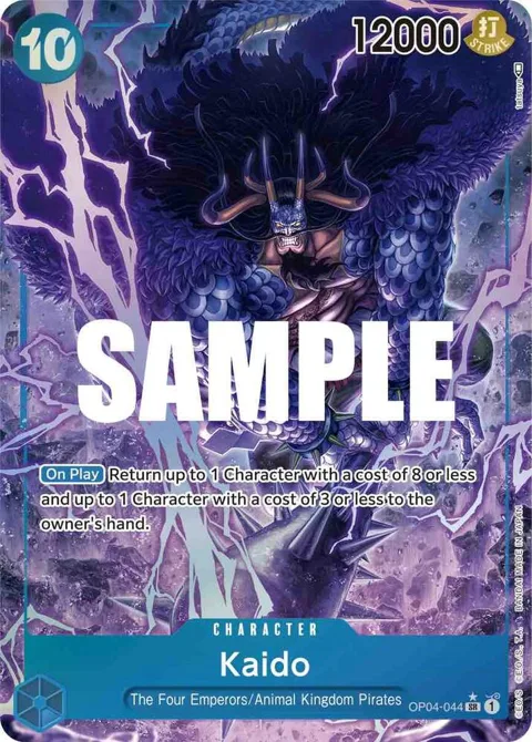 Kaido Alt Art OP04-044 One Piece card from Kingdoms of Intrigue