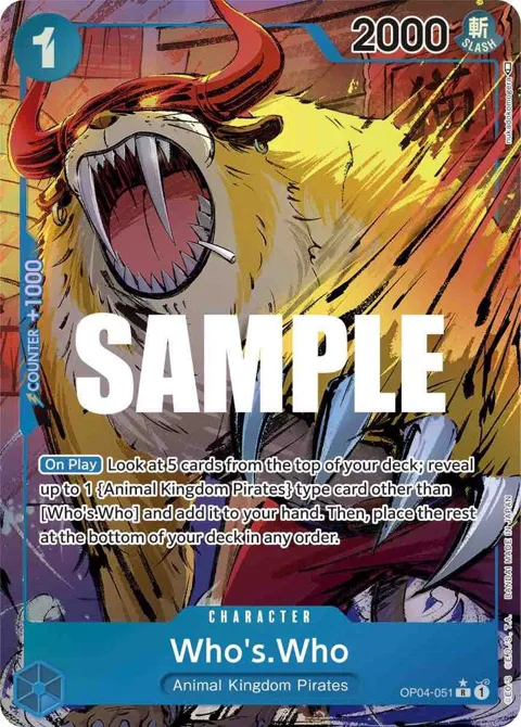Who's.Who Alt Art OP04-051 One Piece card from Kingdoms of Intrigue