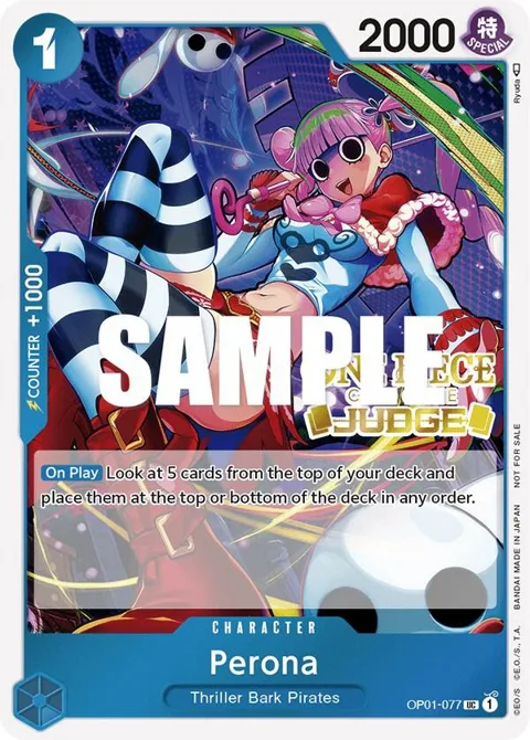 Perona Judge Pack Vol. 2 OP01-077 One Piece card from One Piece Promotion Cards