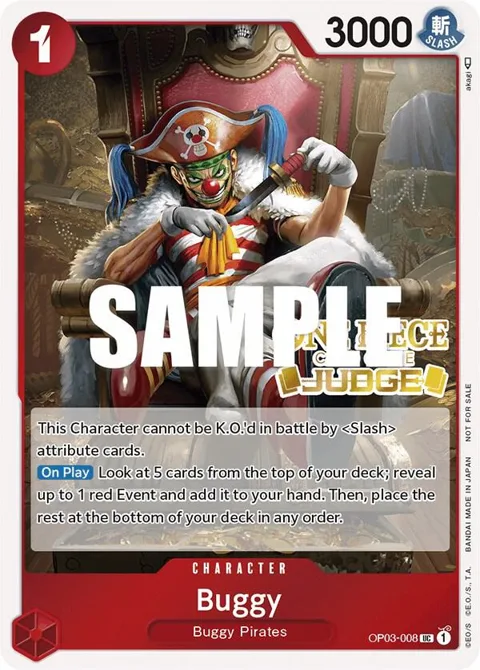 Buggy Judge Pack Vol. 2 OP03-008 One Piece card from One Piece Promotion Cards
