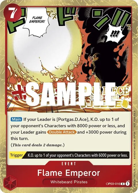 Flame Emperor Judge Pack Vol. 2 OP03-016 One Piece card from One Piece Promotion Cards