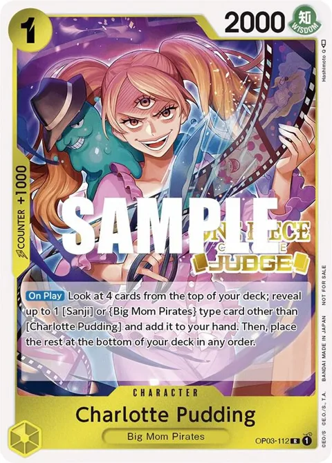 Charlotte Pudding Judge Pack Vol. 2 OP03-112 One Piece card from One Piece Promotion Cards
