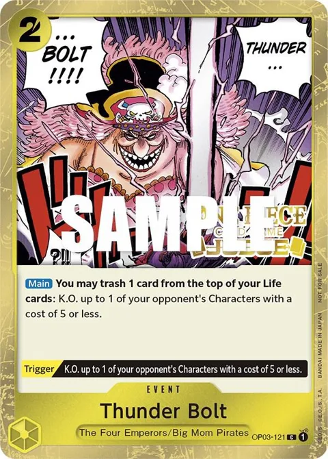 Thunder Bolt Judge Pack Vol. 2 OP03-121 One Piece card from One Piece Promotion Cards
