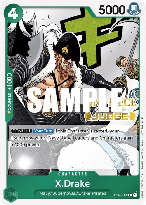 X.Drake Judge Pack Vol. 2 ST02-014 One Piece card from One Piece Promotion Cards