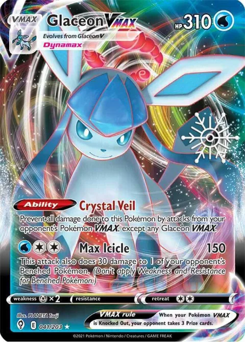 Glaceon VMAX - 041/203 Holiday Calendar #041/203 Holofoil Pokémon card from Miscellaneous Cards & Products