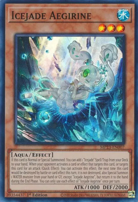 Icejade Aegirine MP23-EN007 Yu-Gi-Oh card from 25th Anniversary Tin: Dueling Heroes Mega Pack