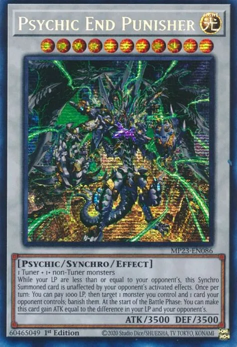Psychic End Punisher MP23-EN086 Yu-Gi-Oh card from 25th Anniversary Tin: Dueling Heroes Mega Pack