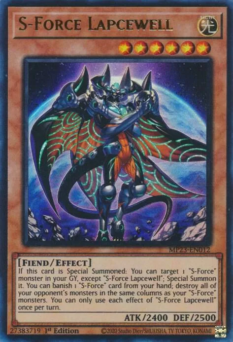 S-Force Lapcewell MP23-EN012 Yu-Gi-Oh card from 25th Anniversary Tin: Dueling Heroes Mega Pack
