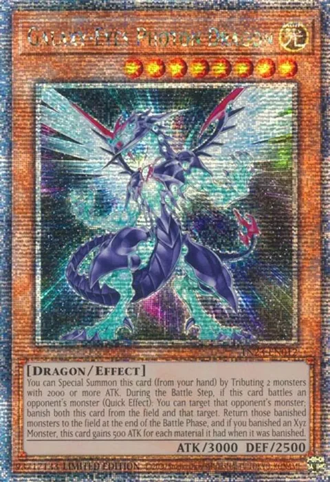 Galaxy-Eyes Photon Dragon Quarter Century Secret Rare TN23-EN012 Yu-Gi-Oh card from 25th Anniversary Tin: Dueling Heroes