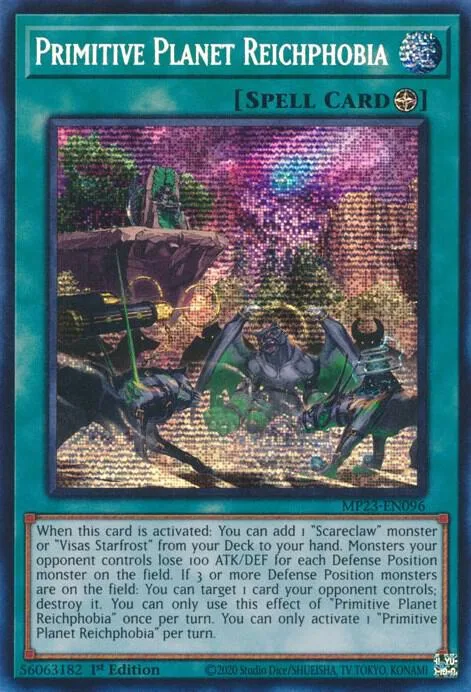 Primitive Planet Reichphobia MP23-EN096 Yu-Gi-Oh card from 25th Anniversary Tin: Dueling Heroes Mega Pack